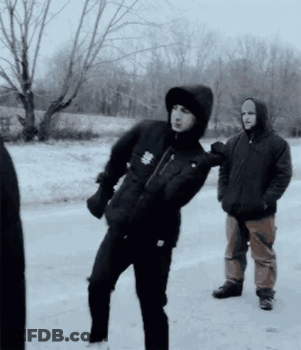 Man In Black Jacket Saying Columbia GIF