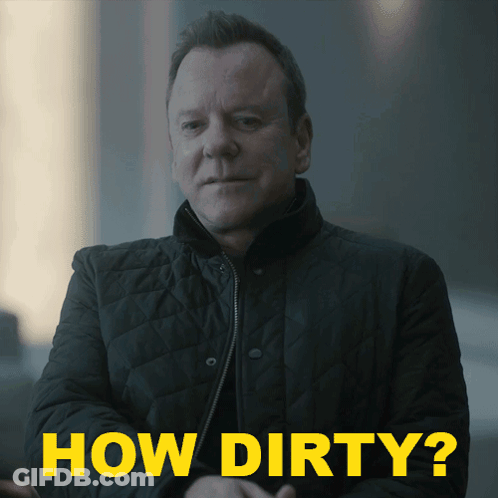 Man In Black Jacket Saying How Dirty GIF