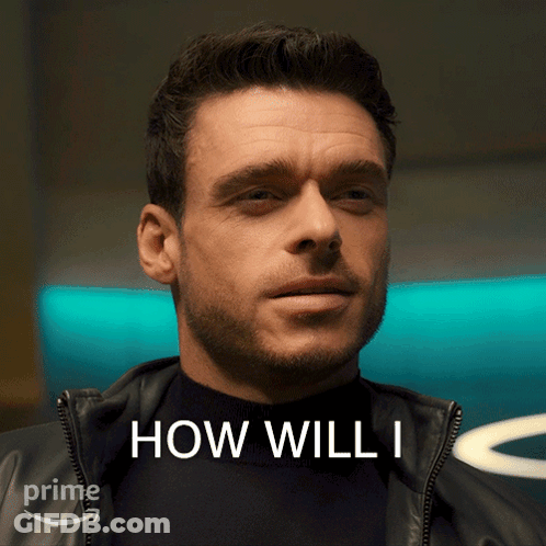 Man In Black Jacket Saying How Will I GIF