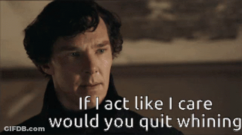 Man In Black Jacket Saying If I Care GIF