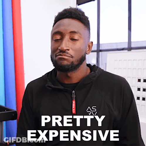Man In Black Jacket Saying Pretty Expensive GIF
