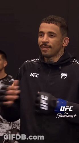 Man In Black Jacket Saying UFC GIF