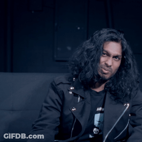 Man In Black Jacket Saying Very GIF