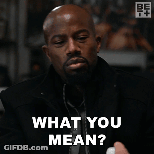 Man In Black Jacket Saying What You Mean GIF