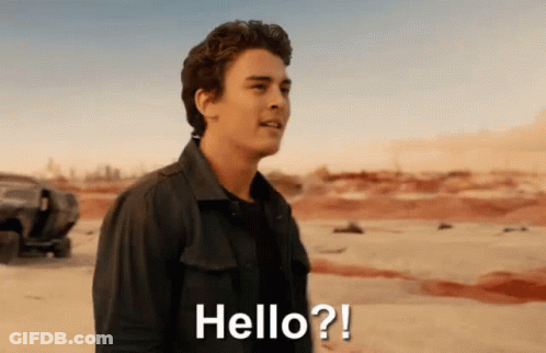 Man In Black Jacket Says Hello GIF