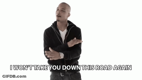 Man In Black Jacket Says I Won't Take You Down GIF