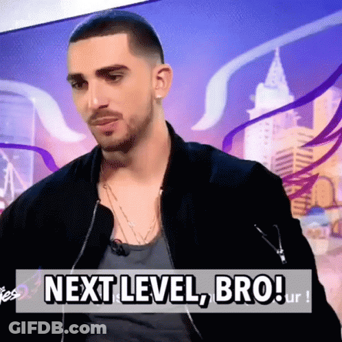Man In Black Jacket Says Next Level Bro Ur GIF