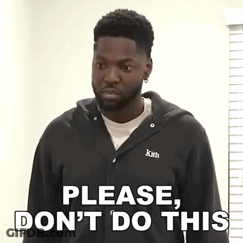 Man In Black Jacket Says Please GIF