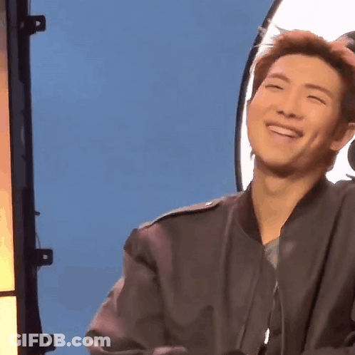 Man In Black Jacket Smiling GIF