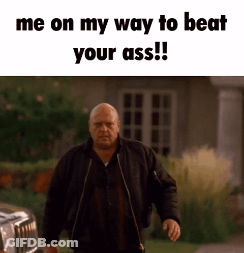 Man In Black Jacket Walking With Me On My Way To Beat Your Ass GIF