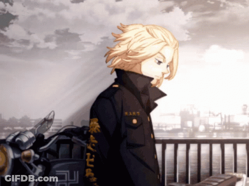 Man In Black Jacket With Letter R GIF
