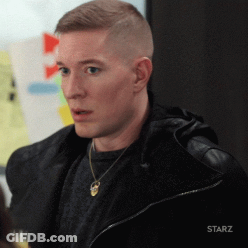 Man In Black Jacket With Necklace Saying Starz GIF