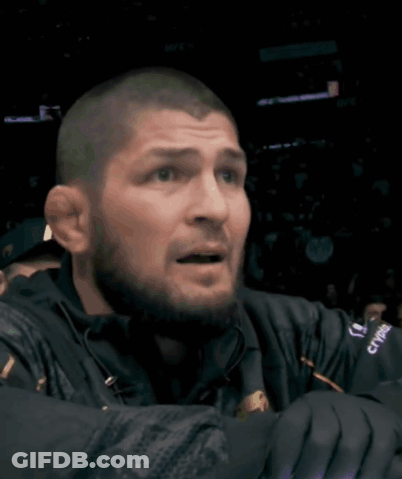 Man In Black Jacket With UFC GIF