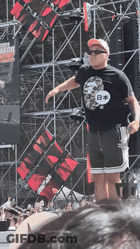 Man In Black Japan Shirt GIF