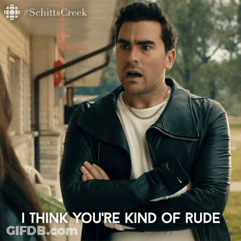 Man In Black Leather Jacket Says I Think You're Kind Of Rude GIF