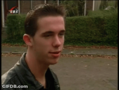 Man In Black Leather Jacket Says Zo Doen We Dat GIF