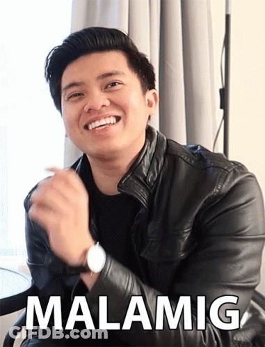 Man In Black Leather Jacket Smiling Malamig GIF