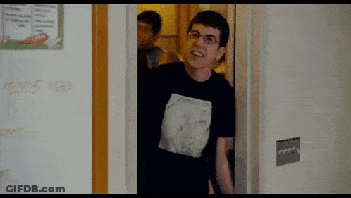 Man In Black Metallica Shirt GIF