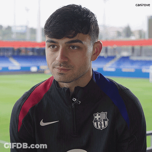 Man In Black Nike Jacket With FCB Logo GIF