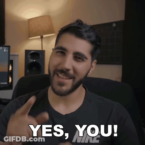 Man In Black Nike Shirt Says Yes GIF