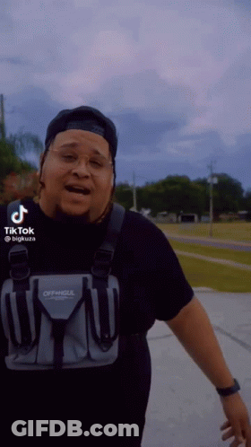 Man In Black Offwgul T-Shirt GIF
