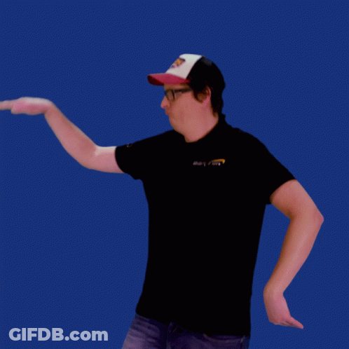 Man In Black Shirt And Baseball Cap Saying Boston GIF