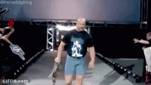 Man In Black Shirt And Blue Shorts Walking Runway GIF