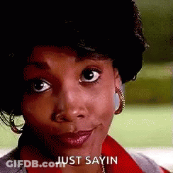 Man In Black Shirt And Gold Chain Saying I'm Just Saying GIF