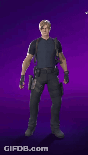 Man In Black Shirt And Pants Before Purple Lights GIF