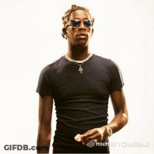 Man In Black Shirt And Sunglasses Dancing GIF