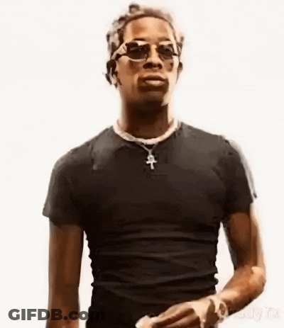 Man In Black Shirt And Sunglasses Saying Wewe GIF