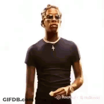 Man In Black Shirt At Carnival GIF