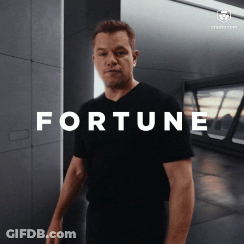 Man In Black Shirt By Fortune Sign GIF
