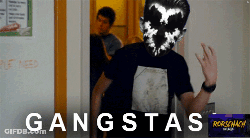 Man In Black Shirt By Gangstas Wall GIF