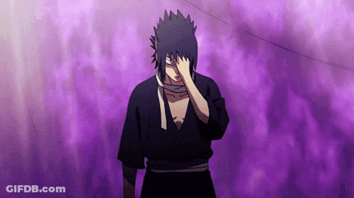 Man In Black Shirt Covering Face GIF