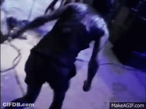 Man In Black Shirt Dancing GIF