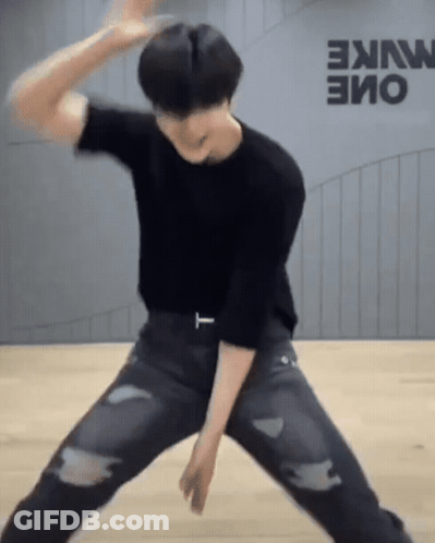 Man In Black Shirt Dancing Come Nuke GIF