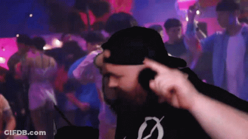 Man In Black Shirt Dancing GIF