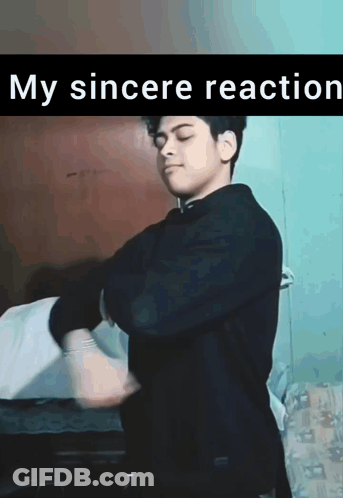 Man In Black Shirt Dancing My Sincere Reaction GIF