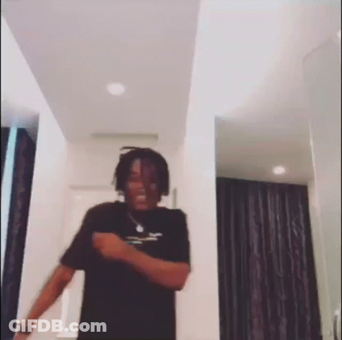 Man In Black Shirt Dancing GIF