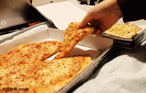 Man In Black Shirt Eating Food GIF