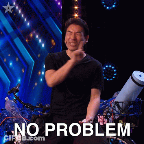 Man In Black Shirt Giving Middle Finger Saying No Problem GIF