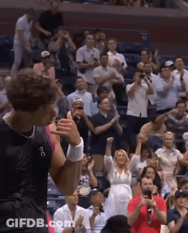 Man In Black Shirt Giving Thumbs Up GIF