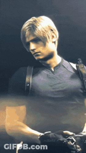 Man In Black Shirt Holding Camera GIF