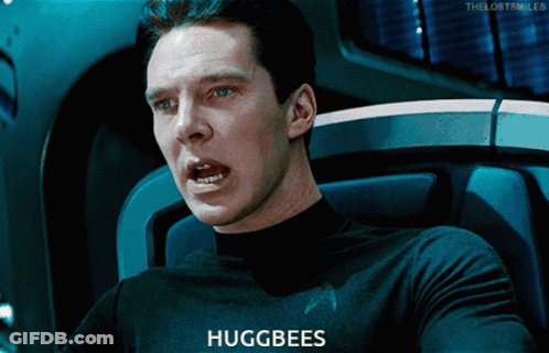 Man In Black Shirt Huggbees GIF