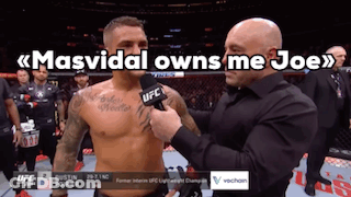 Man In Black Shirt Interviewed Masvidal Owns Me Joe GIF