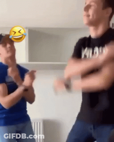 Man In Black Shirt Kilo Dancing With Woman GIF