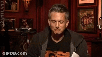 Man In Black Shirt Laughing GIF