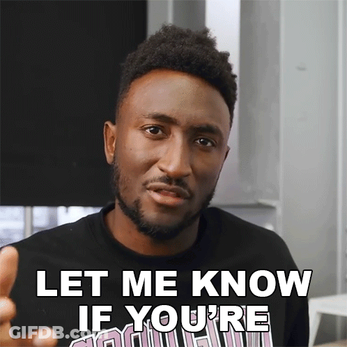 Man In Black Shirt Let Me Know If You're In GIF