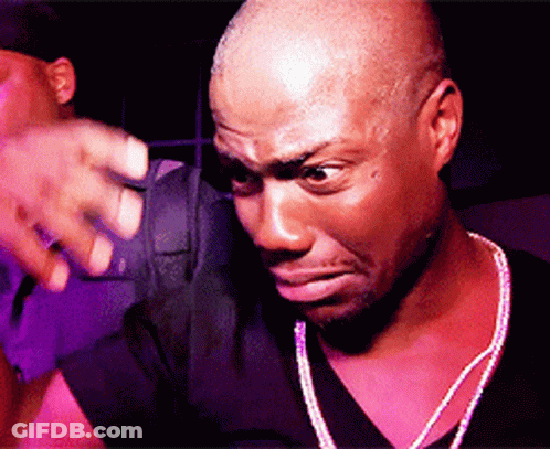 Man In Black Shirt Making Face GIF